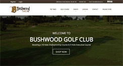 Desktop Screenshot of bushwoodgolf.com