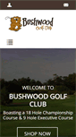 Mobile Screenshot of bushwoodgolf.com